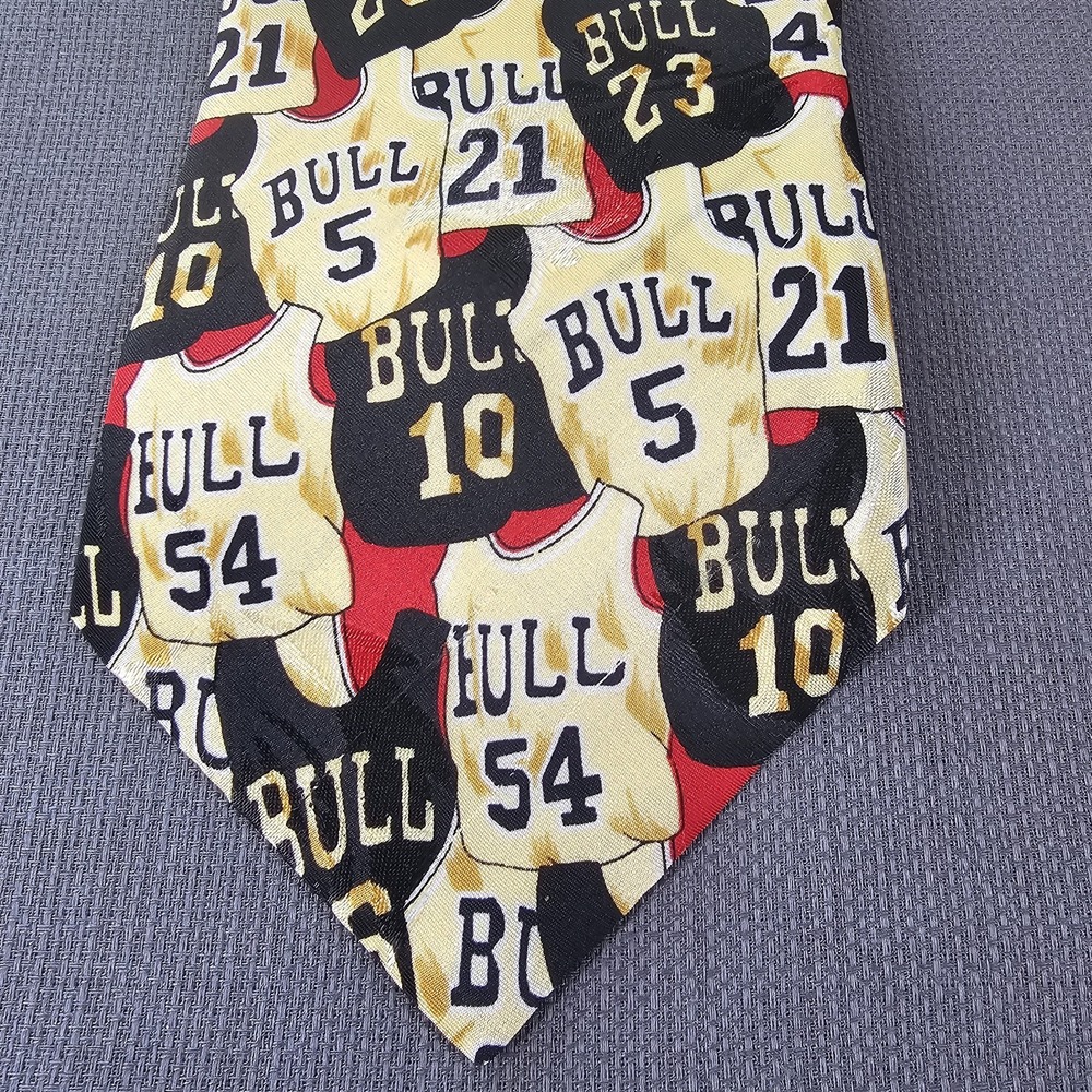 Duomo Milano  Silk Bulls Jersey‎ Print Necktie 56"x4"